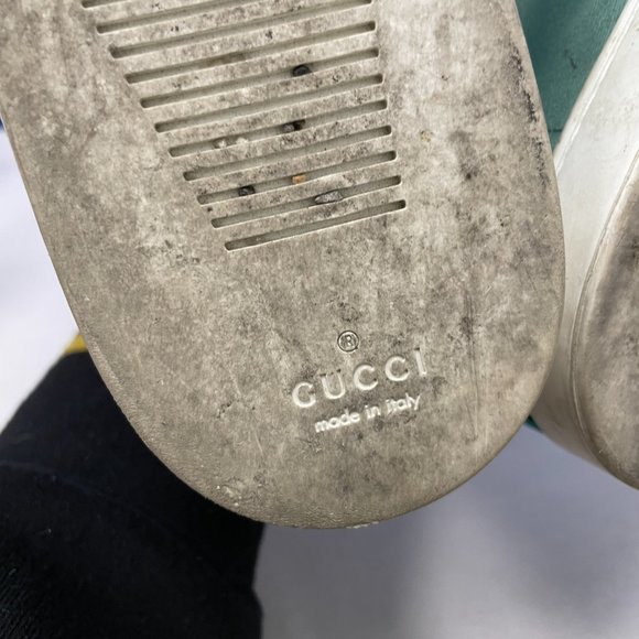 Gucci Multicolor Satin High Top Trainers - Size 8.5 - Picture 12 of 12